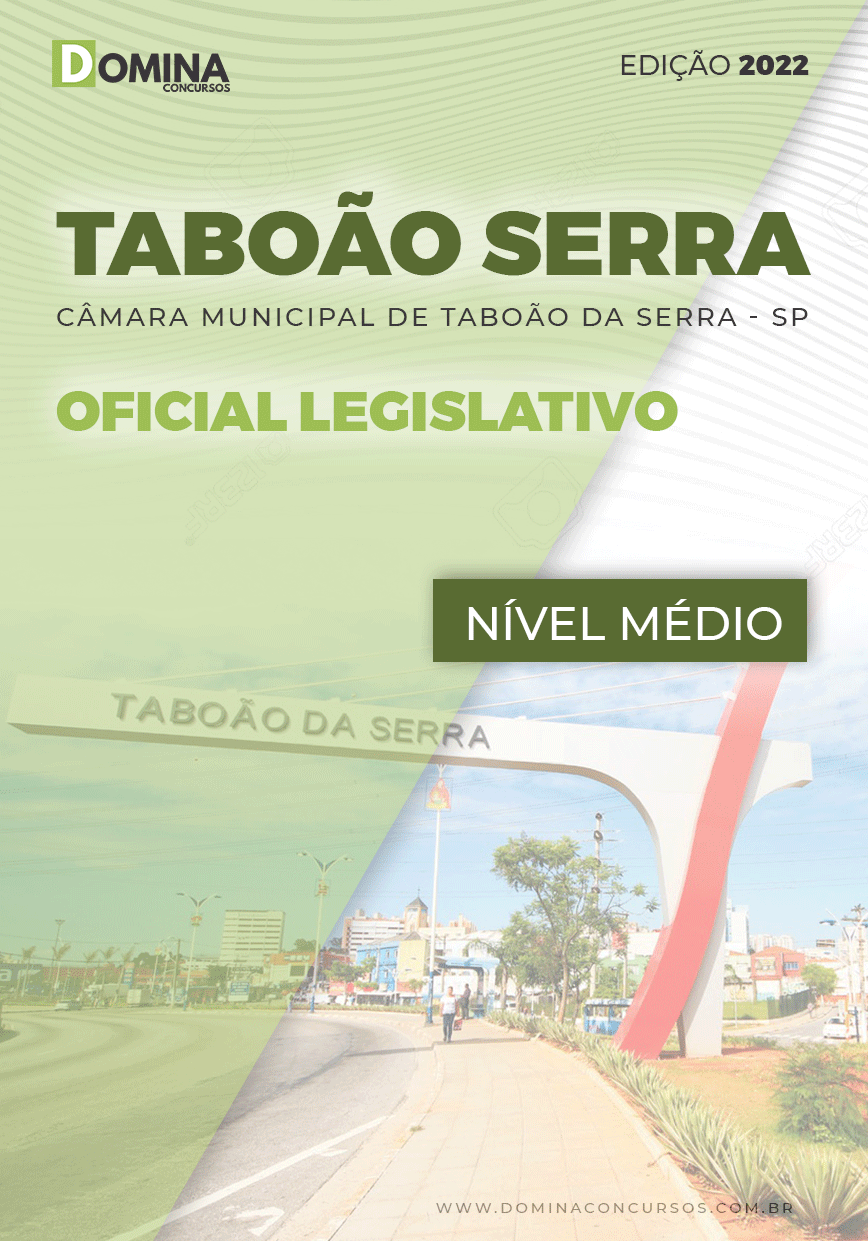Apostila Câmara Taboão Serra SP 2022 Oficial Legislativo