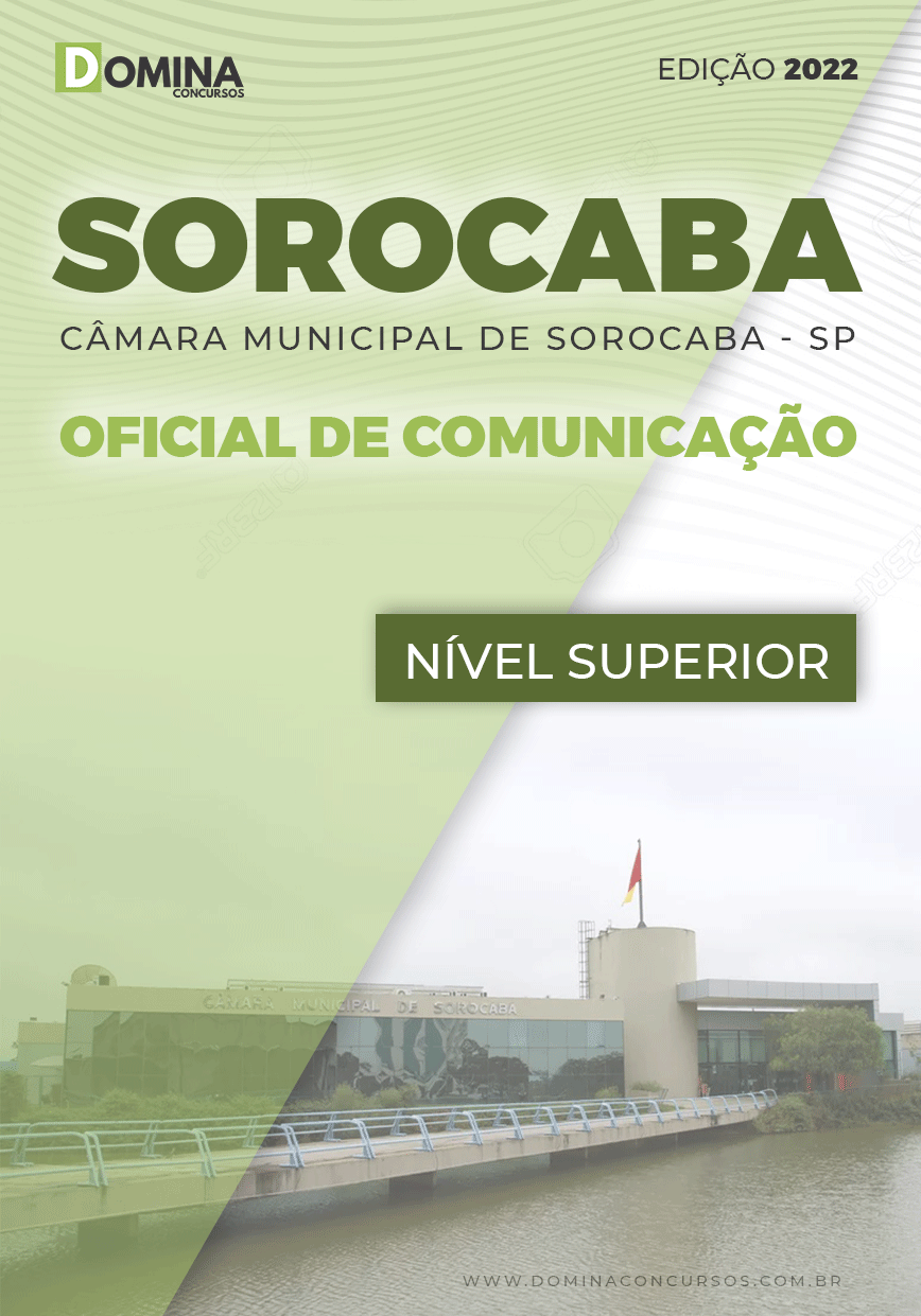 Apostila Câmara Soracaba SP 2022 Oficial Comunicação