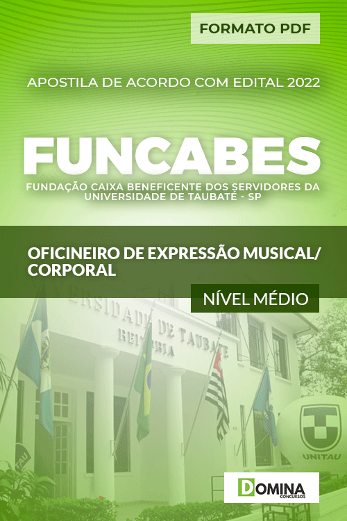 Apostila Funcabes SP 2022 Oficineiro Expr. Musical Corporal