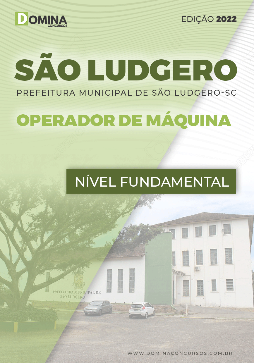 Apostila Pref São Ludgero SC 2022 Operador Máquinas