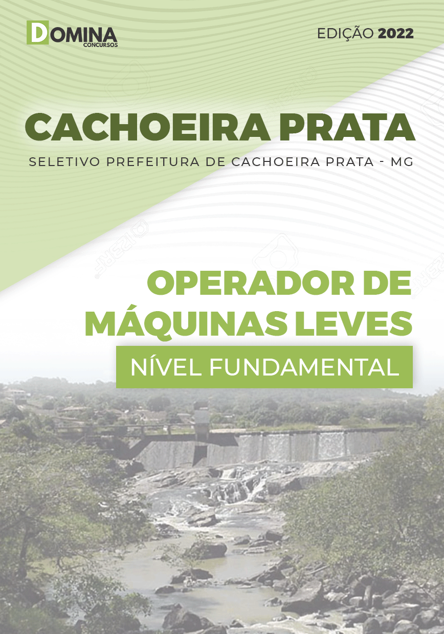 Apostila Pref Cachoeira Prata MG 2022 Operador Máquinas Leve