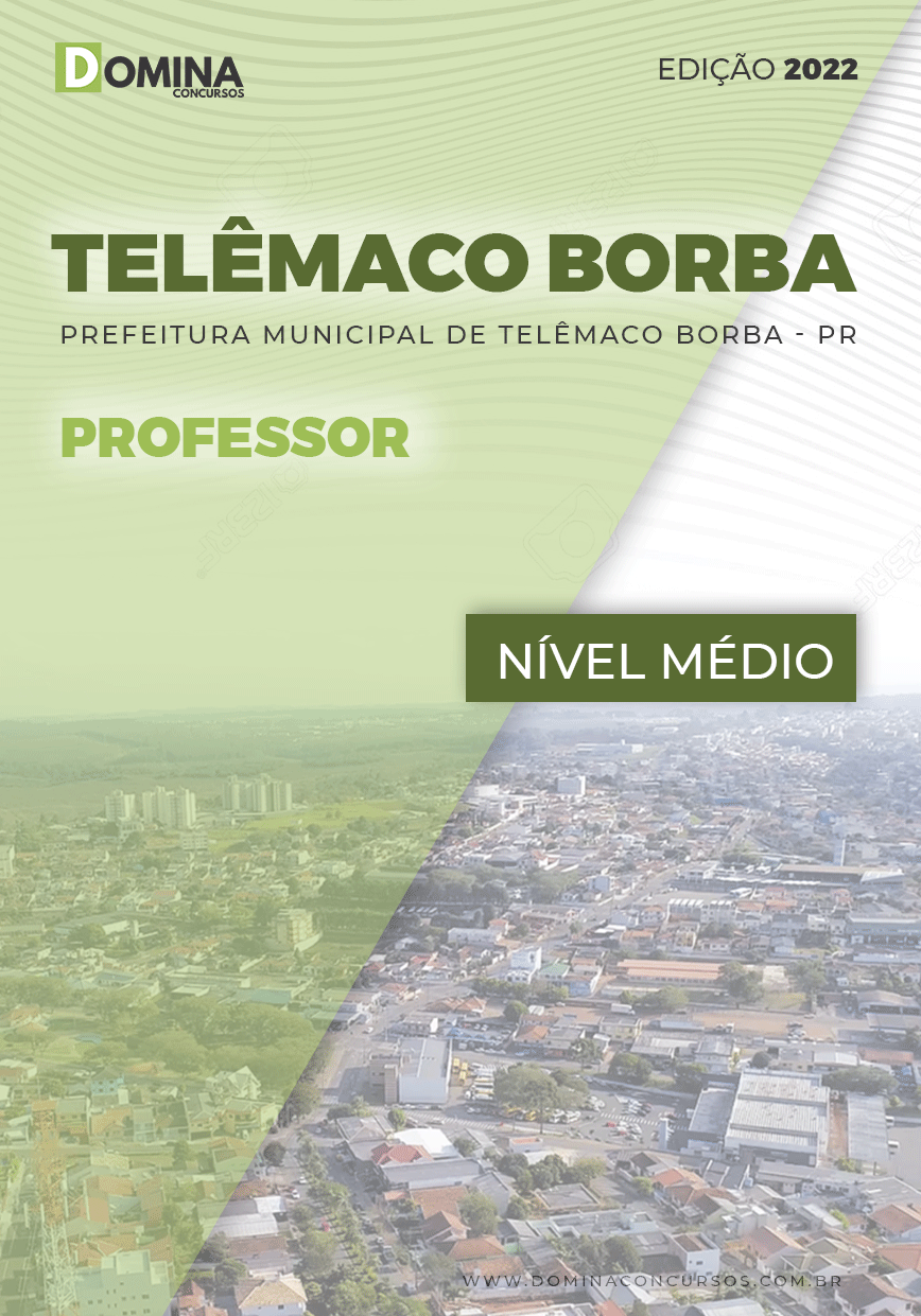 Apostila Digital Pref Telêmaco Borba PR 2022 Professor