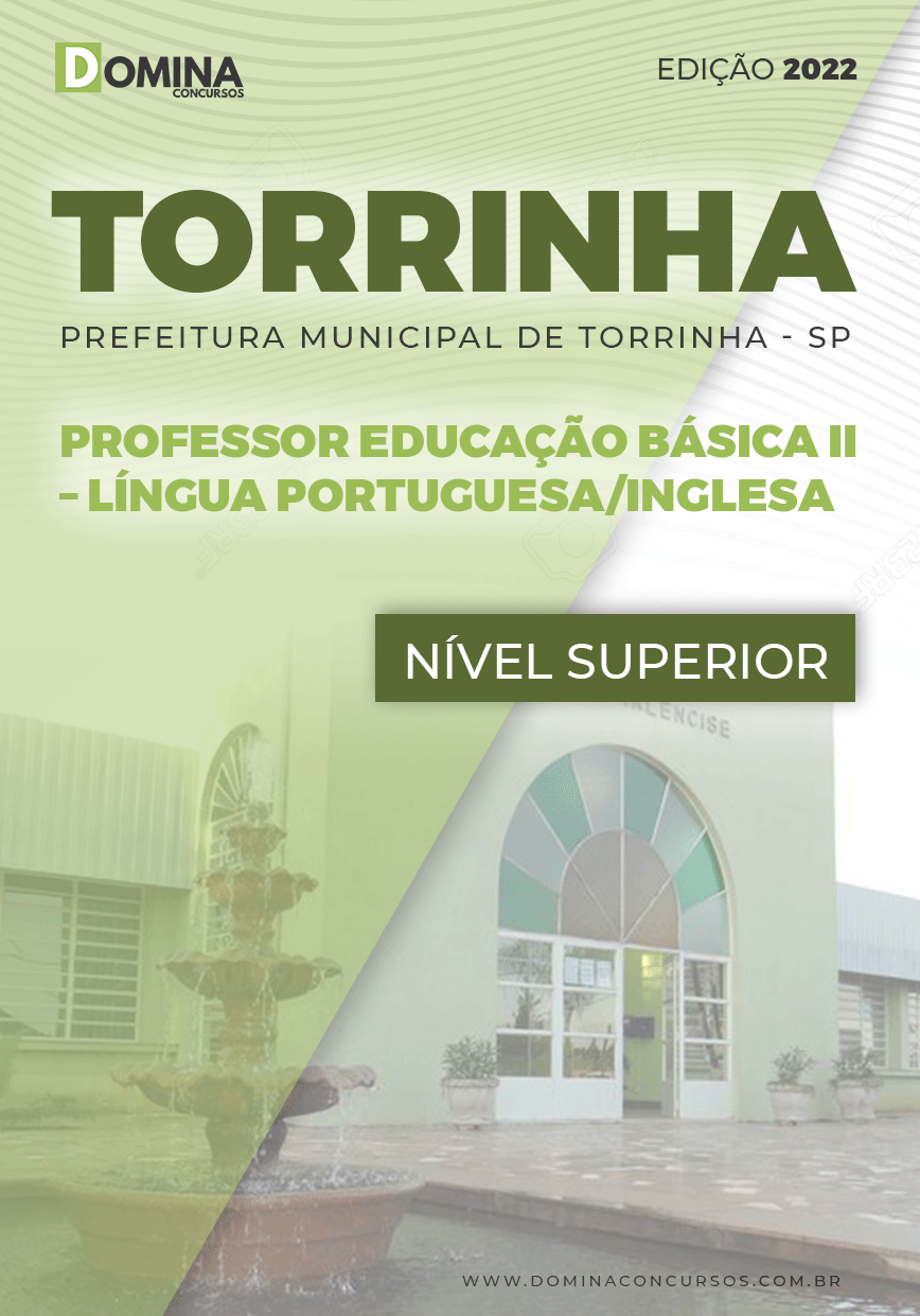 Apostila Pref Torrinha SP 2022 PEB II Líng. Portuguesa Inglesa