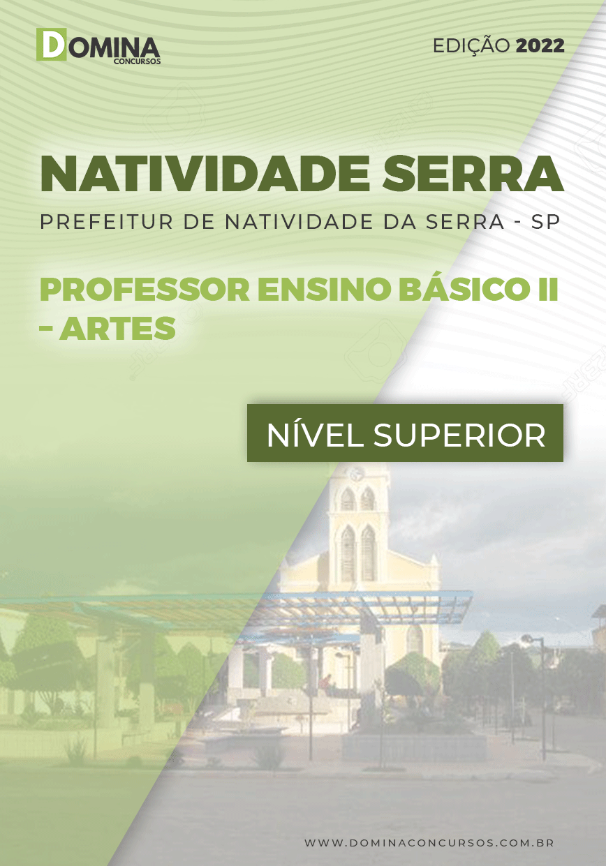 Apostila Pref Natividade Serra SP 2022 Prof. Ens. Bás. II Artes