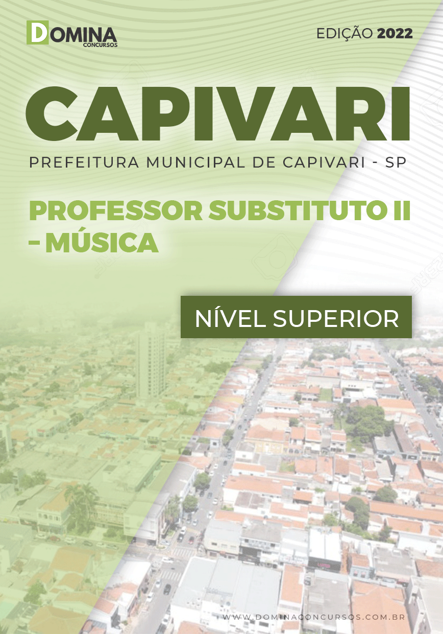 Apostila Pref Capivari SP 2022 Professor Substituto II Música