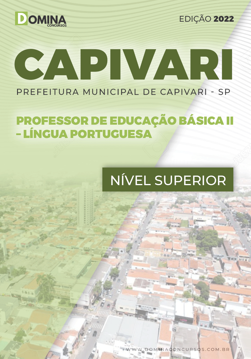 Apostila Pref Capivari SP 2022 PEB II Língua Portuguesa