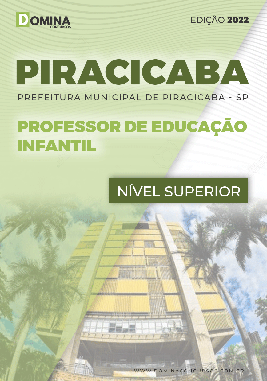 Apostila Pref Piracicaba SP 2022 Professor Educação Infantil