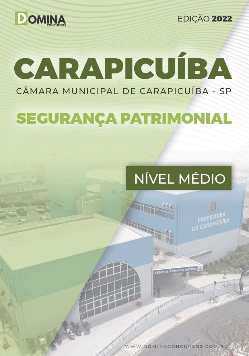 Apostila Câmara Carapicuíba SP 2022 Segurança Patrimonial