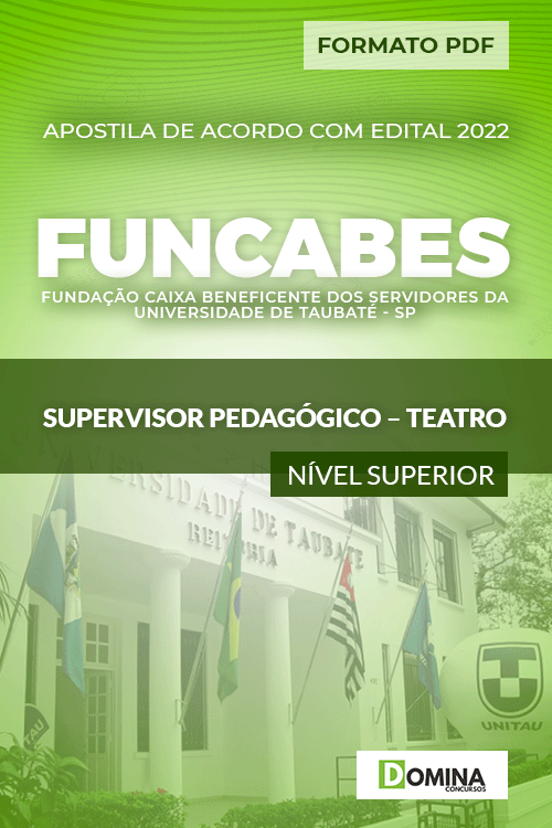 Apostila Funcabes SP 2022 Supervisor Pedagógico Teatro