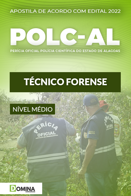 Apostila Concurso Polícia Ciêntifica AL 2022 Técnico Forense