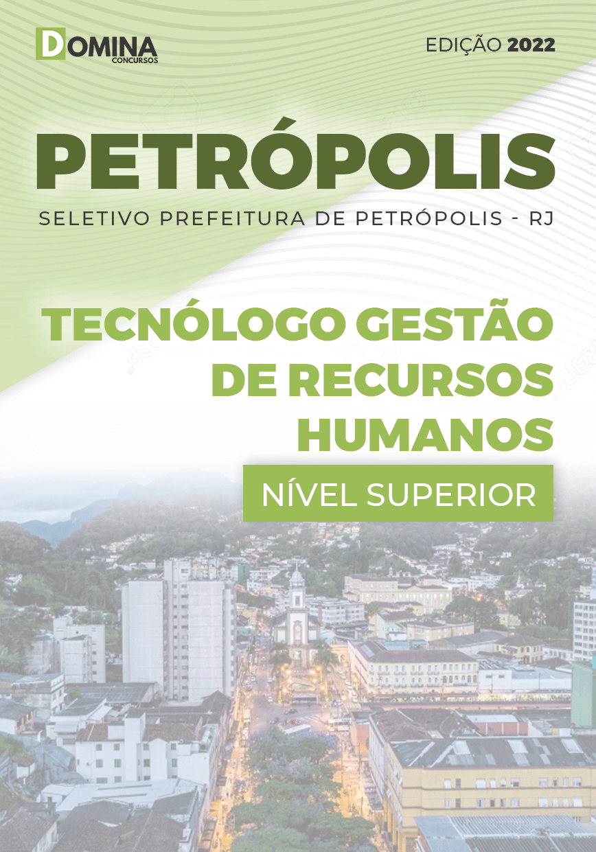 Apostila Pref Petrópolis RJ 2022 Tecnólogo Gestão RH