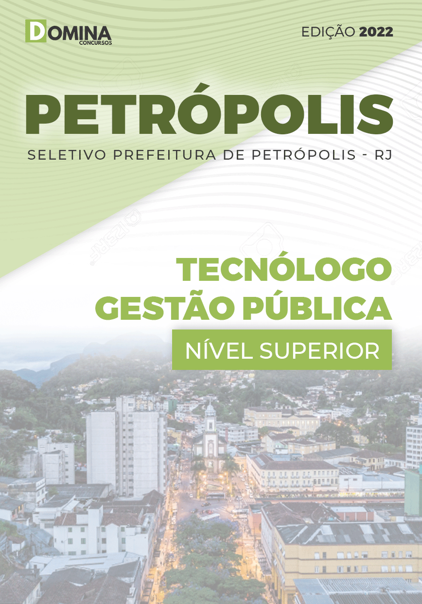 Apostila Pref Petrópolis RJ 2022 Tecnólogo Gestão Pública