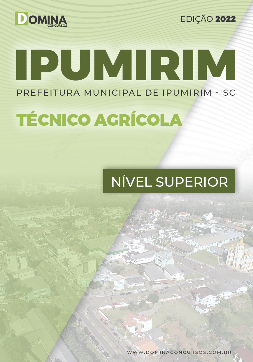 Apostila Concurso Pref Ipumirim SC 2022 Técnico Agrícola