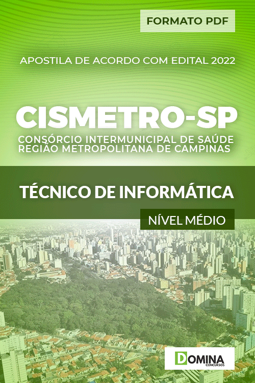 Apostila Digital CISMETRO SP 2022 Técnico Informática
