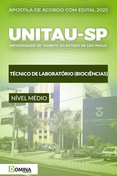Apostila UNITAU SP 2022 Técnico Laboratório Biociências