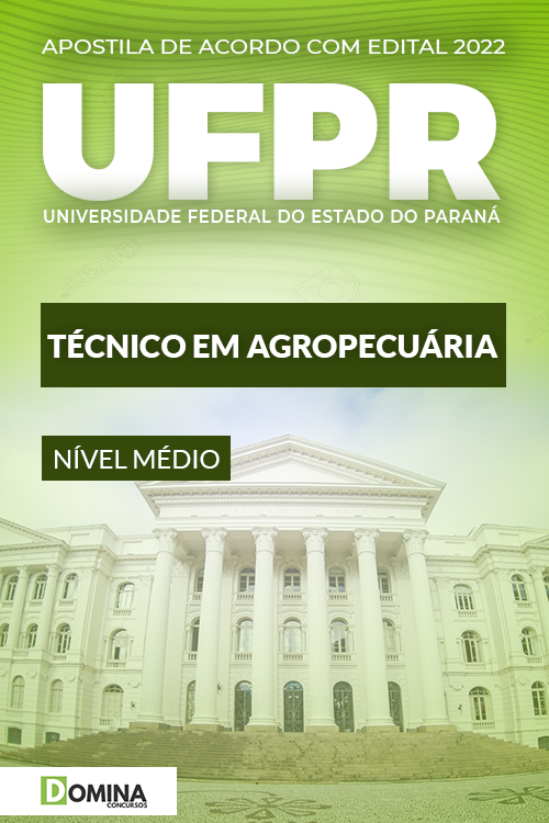 Apostila Digital Concurso UFPR 2022 Técnico Agropecuária