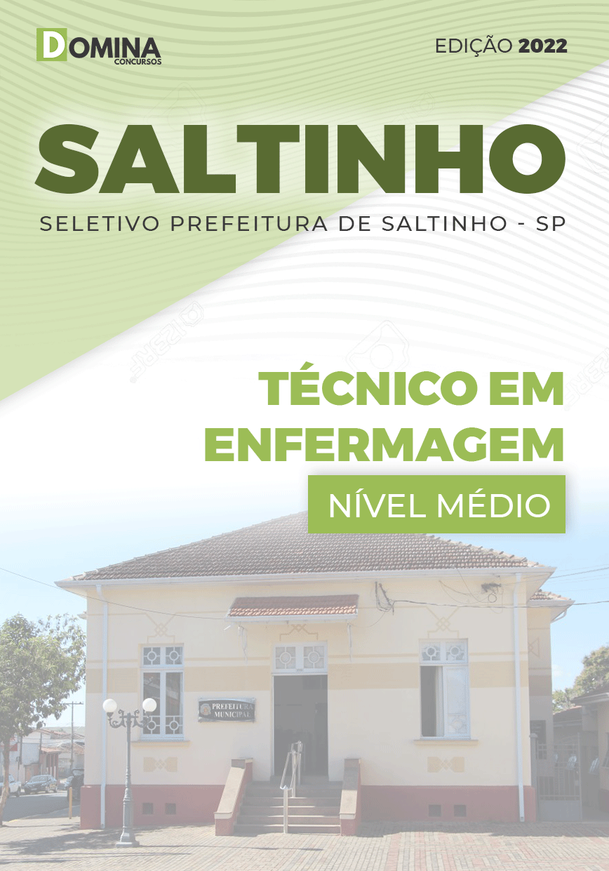 Apostila Digital Pref Saltinho SP 2022 Técnico Enfermagem