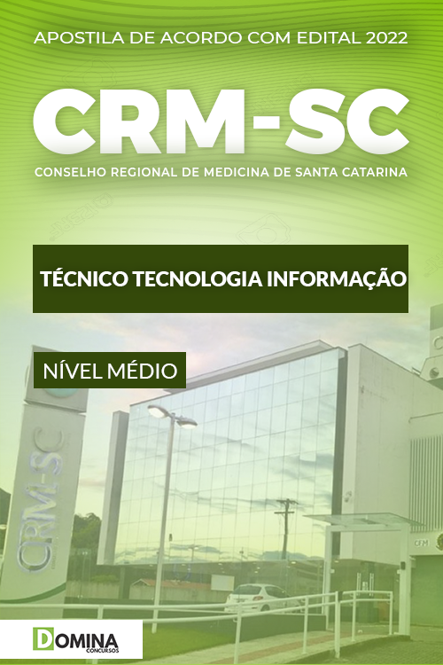 Apostila CRM SC 2022 Técnico Tecnologia Informação