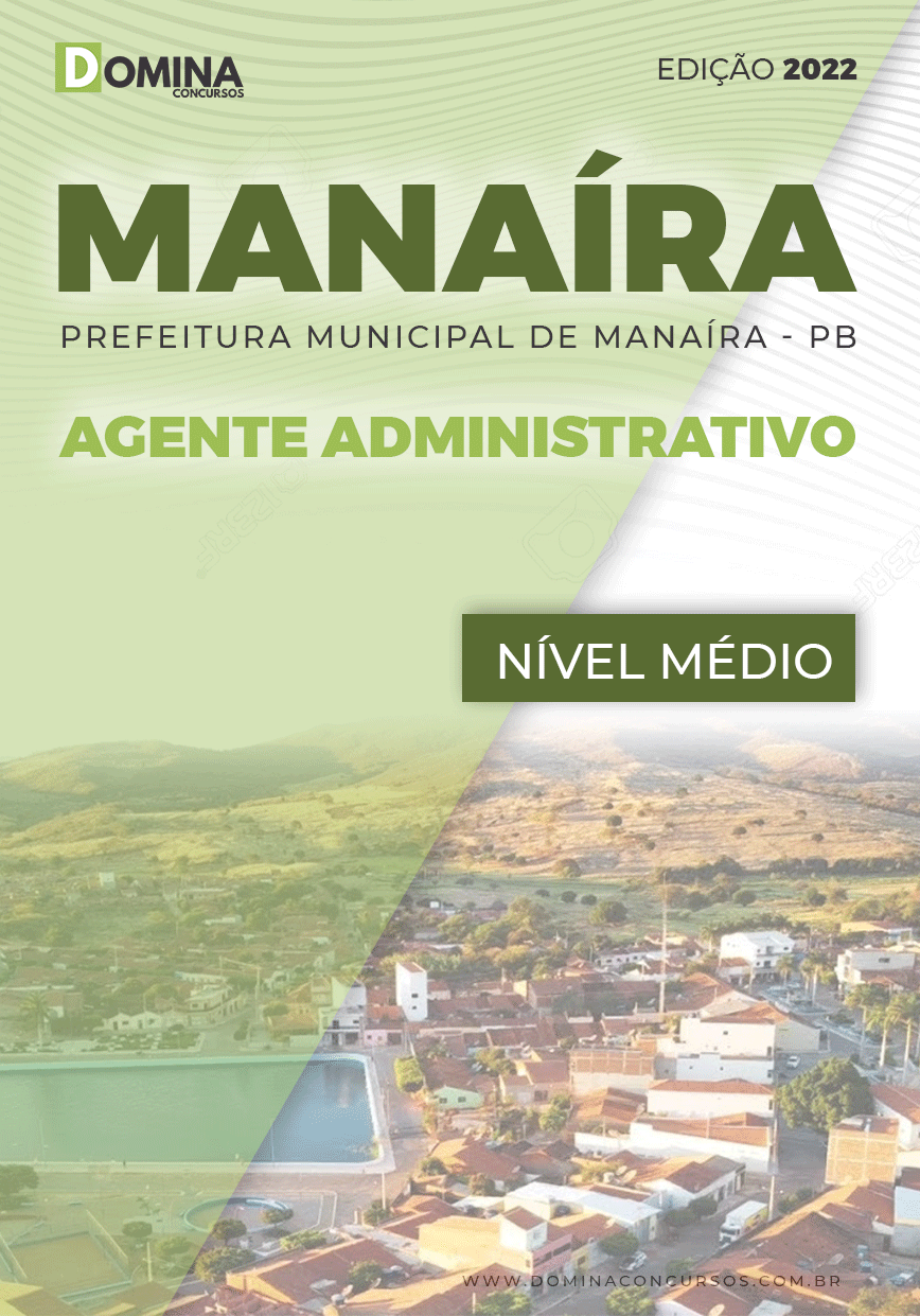 Apostila Digital Pref Manaíra PB 2022 Agente Administrativo