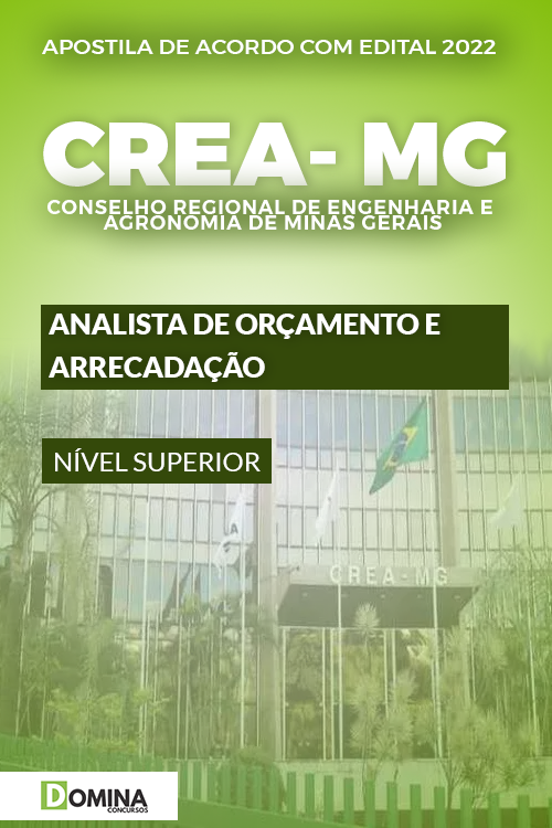 Apostila CREA MG 2022 Analista Orçamento Arrecadação