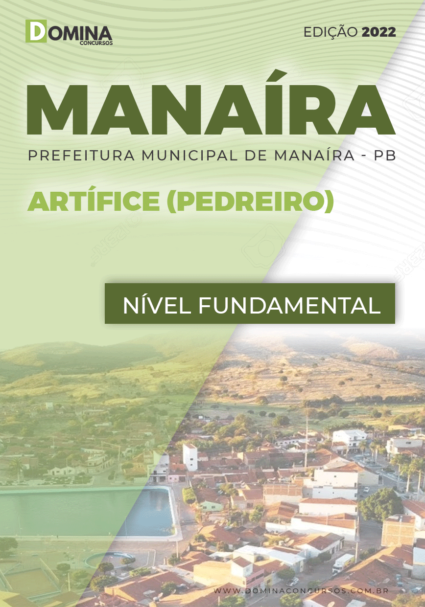 Apostila Digital Pref Manaíra PB 2022 Artífice Pedreiro