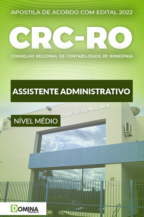 Apostila Digital CRC RO 2022 Assistente Administrativo