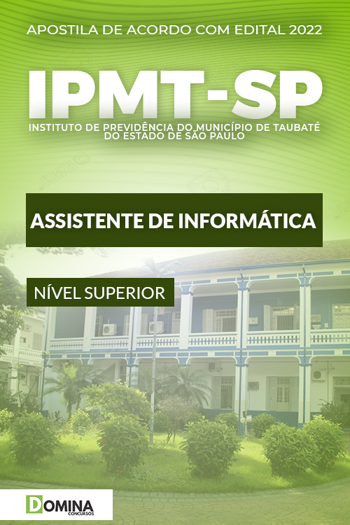 Apostila IPMT Taubaté SP 2022 Assistente Informática