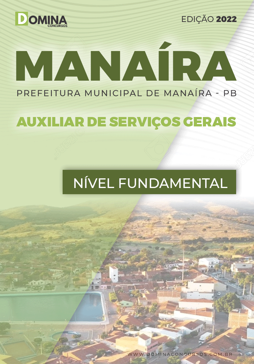 Apostila Pref Manaíra PB 2022 Auxiliar Serviços Gerais