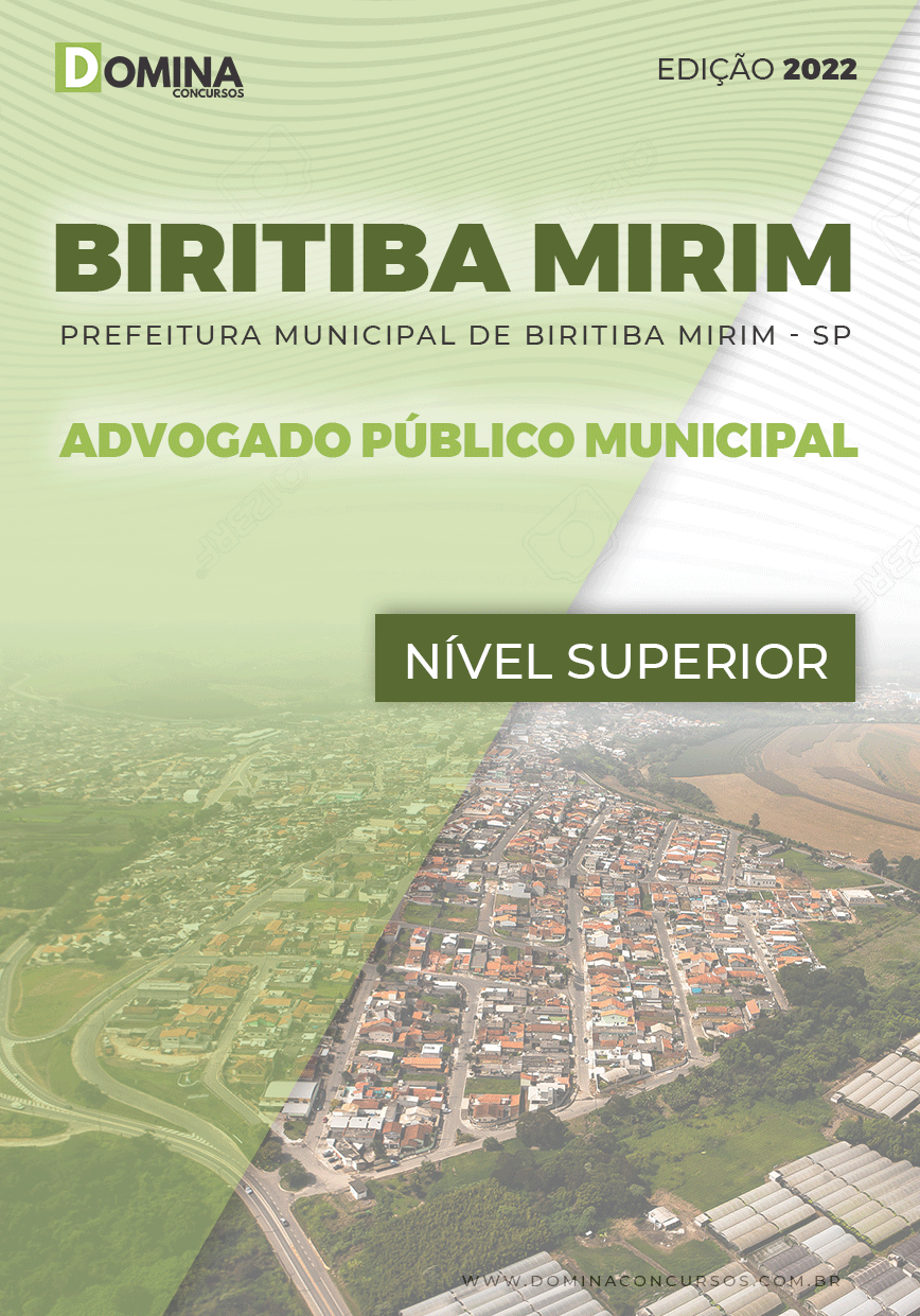 Apostila Pref Biritiba Mirim SP 2022 Advogado Público Municipal