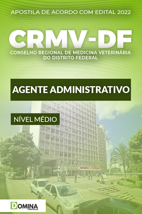 Apostila Digital CRMV DF 2022 Agente Administrativo