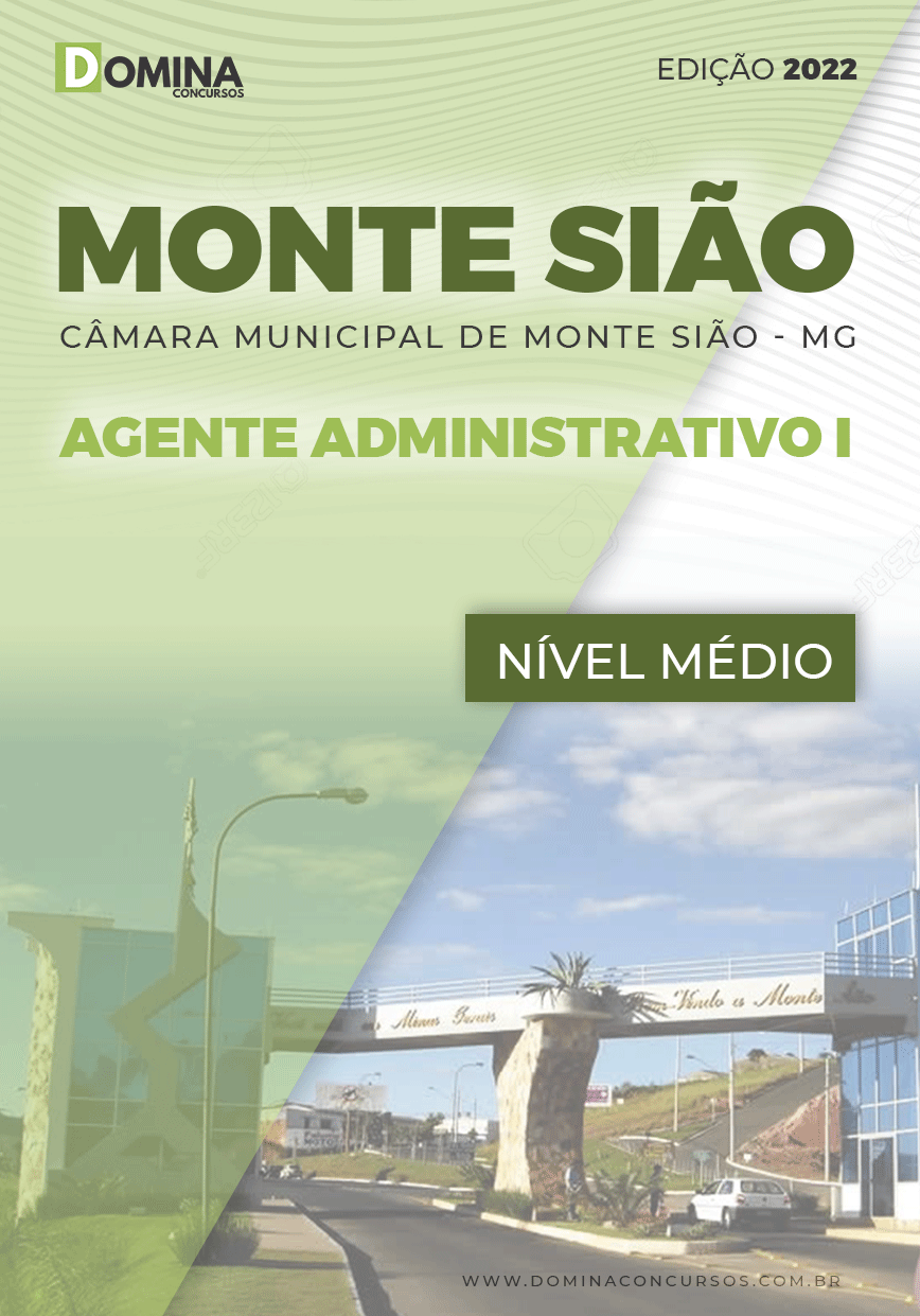 Apostila Câmara Monte Sião MG 2022 Agente Administrativo I
