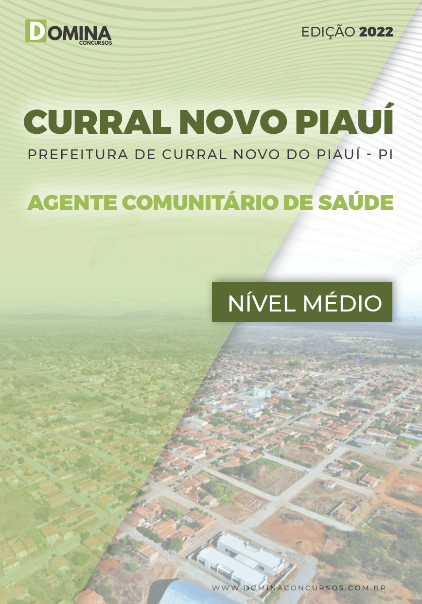 Apostila Pref Curral Novo Piauí PI 2022 Agente Comunitário Saúde