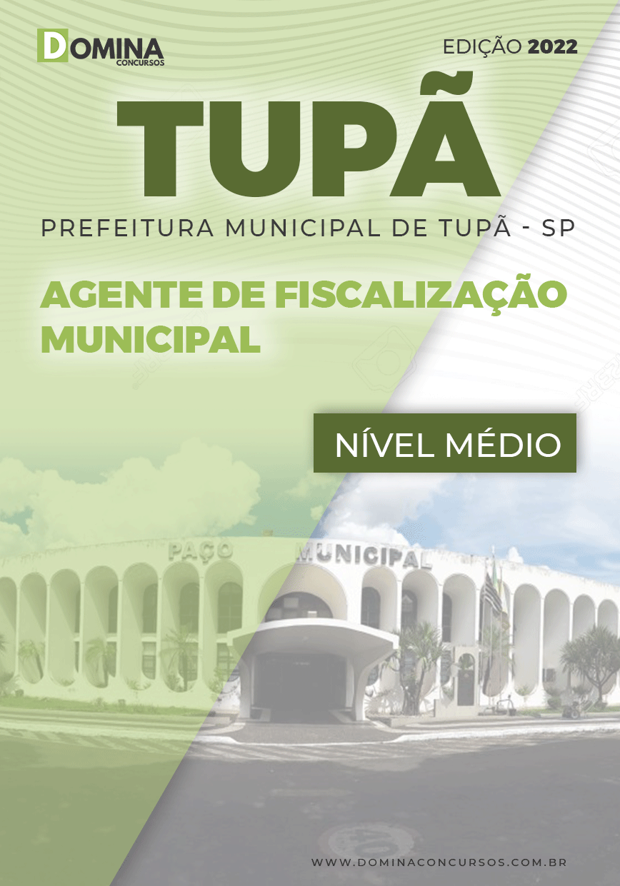 Apostila Pref Tupã SP 2022 Agente Fiscalização Municipal