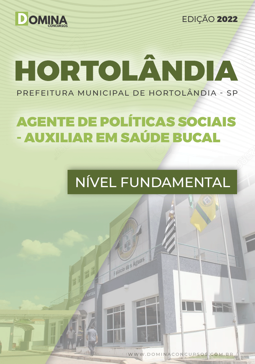 Apostila Pref Hortolândia SP 2022 A.P.S Auxiliar Saúde Bucal