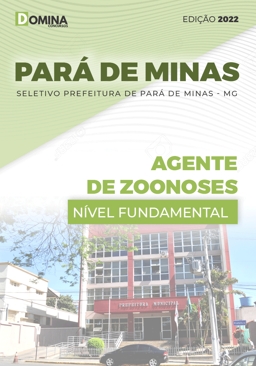Apostila Pref Pará de Minas MG 2022 Agente de Zoonoses