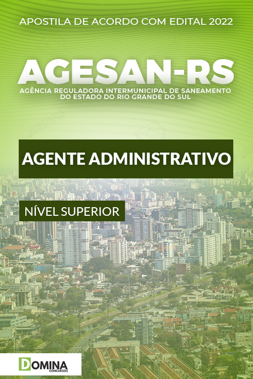 Apostila Concurso AGESAN RS 2022 Agente Administrativo
