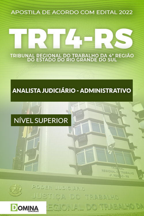 Apostila TRT RS 2022 Analista Judiciário Administrativo