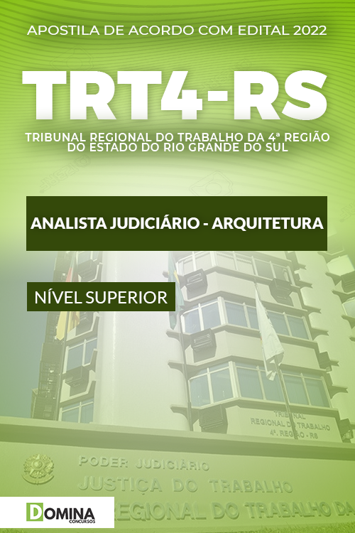 Apostila TRT 4ª RS 2022 Analista Judiciário Arquitetura