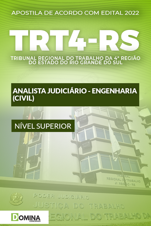 Apostila TRT 4ª RS 2022 Analista Judiciário Engenharia Civil