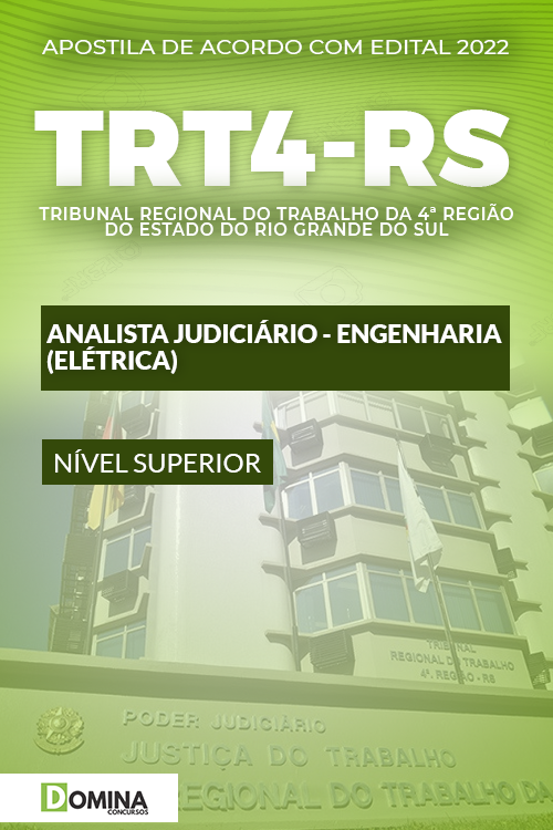 Apostila TRT 4ª RS 2022 Analista Judiciário Engenharia Elétrica