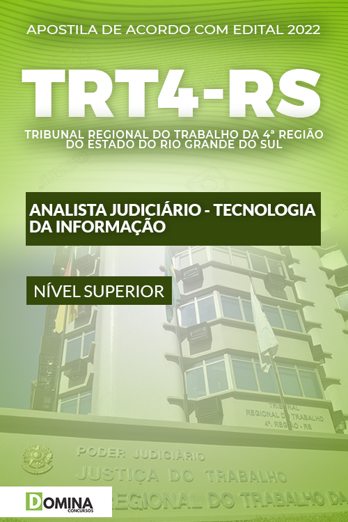 Apostila TRT 4ª RS 2022 Anal. Judic. Tecnologia Informação