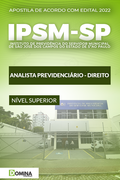 Apostila IPSM São José Campos SP 2022 Anal. Prev. Direito