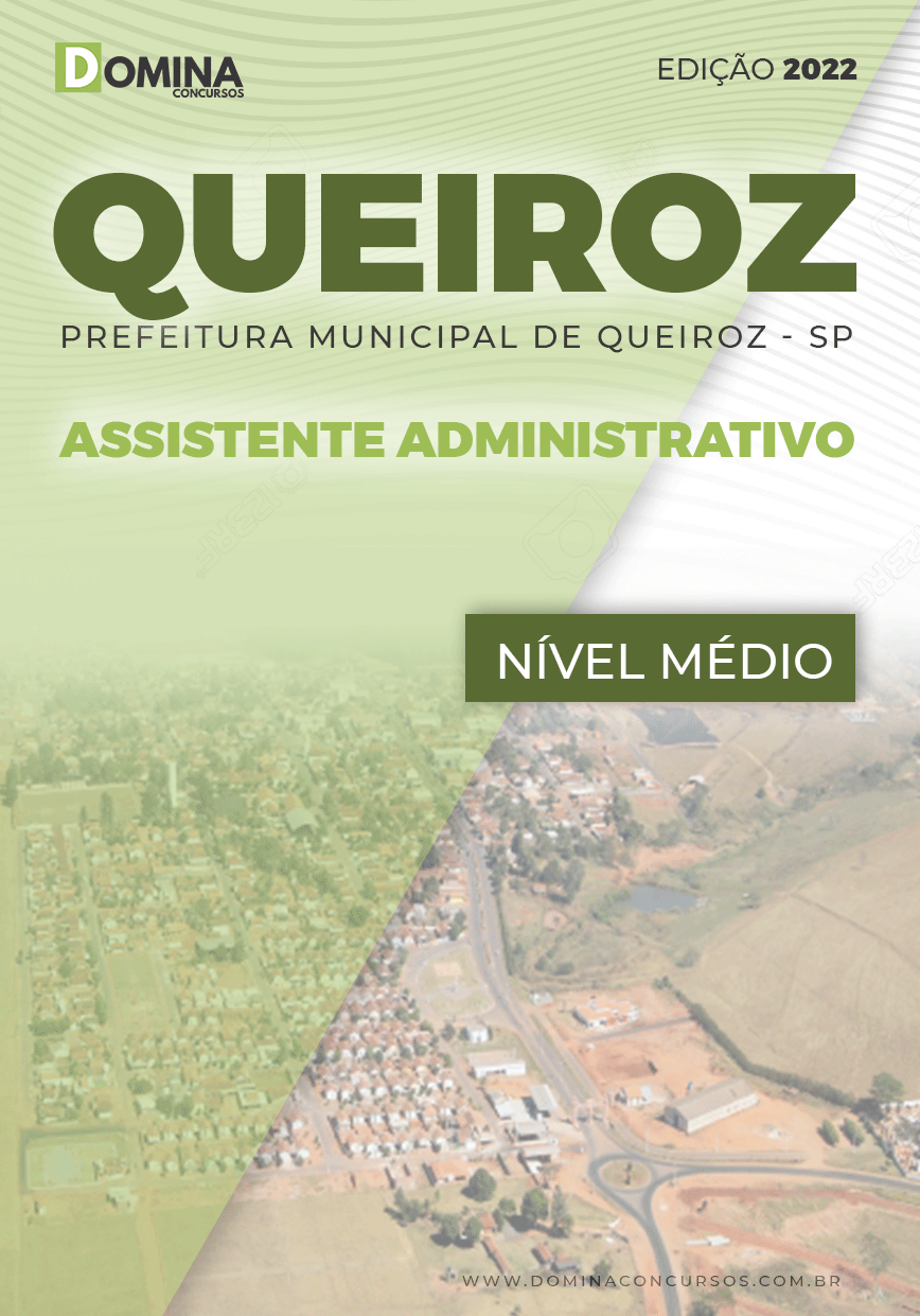 Apostila Pref Queiroz SP 2022 Assistente Administrativo