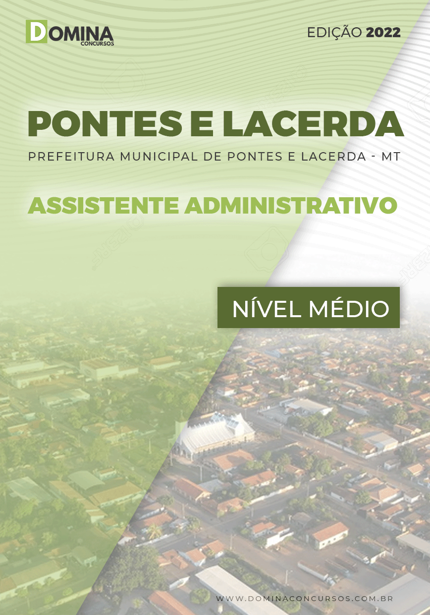 Apostila Pref Pontes Lacerda MT 2022 Assistente Administrativo