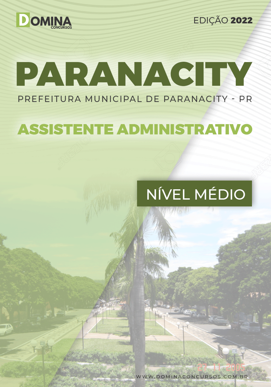 Apostila Pref Paranacity PR 2022 Assistente Administrativo