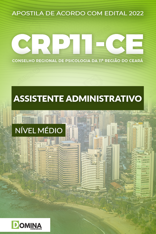 Apostila CRP 11 CE 2022 Assistente Administrativo