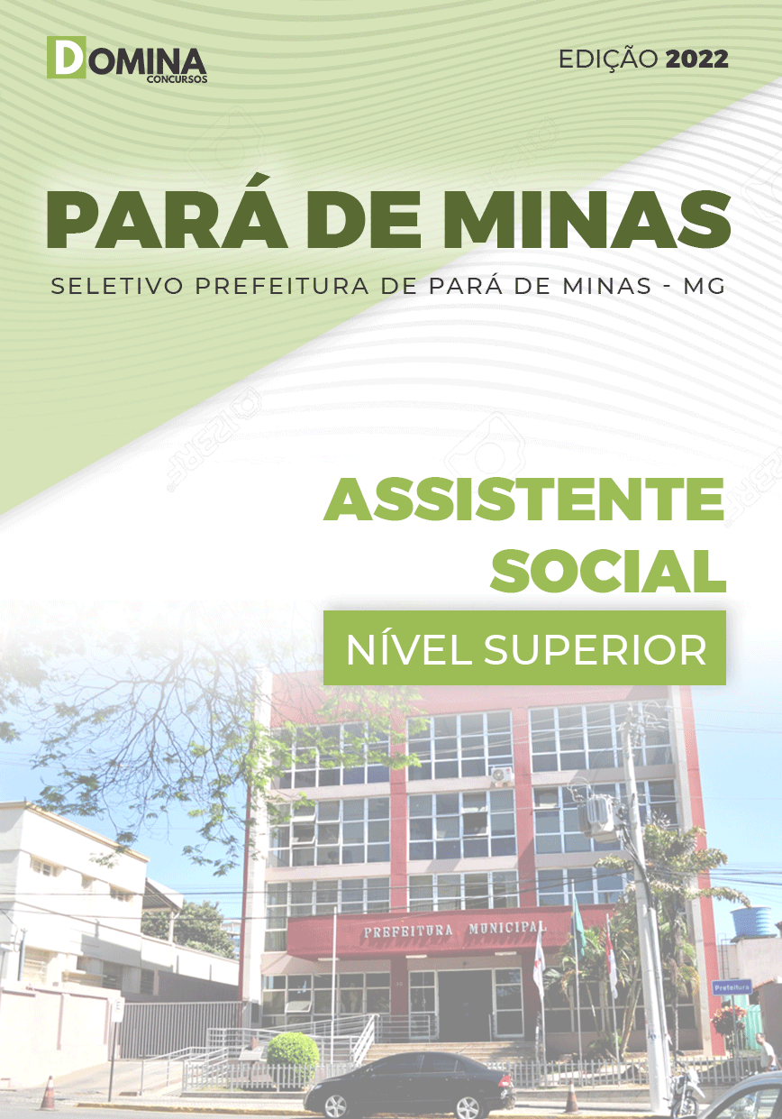 Apostila Pref Pará de Minas MG 2022 Assistente Social