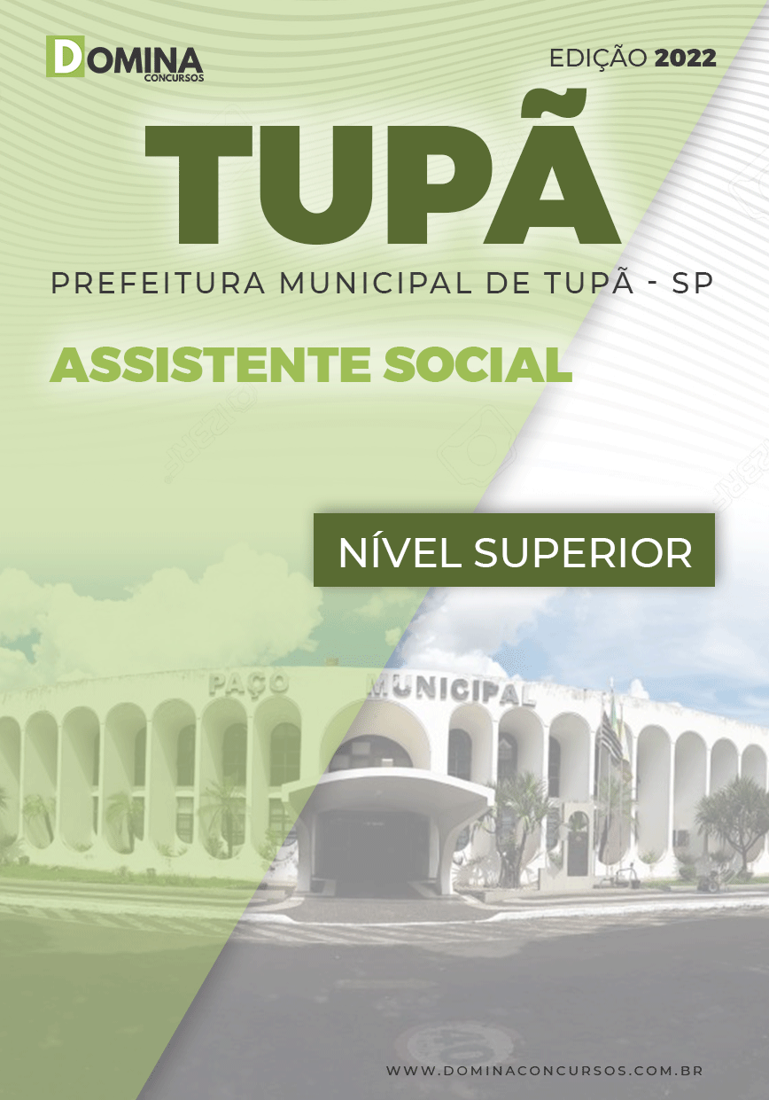 Apostila Digital Pref Tupã SP 2022 Assistente Social