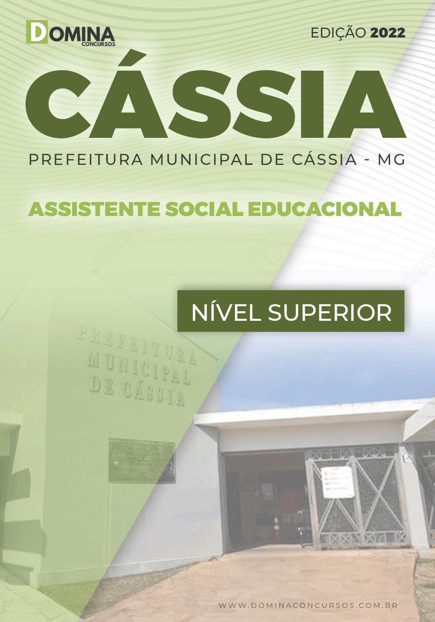 Apostila Pref Cássia MG 2022 Assistente Social Educacional
