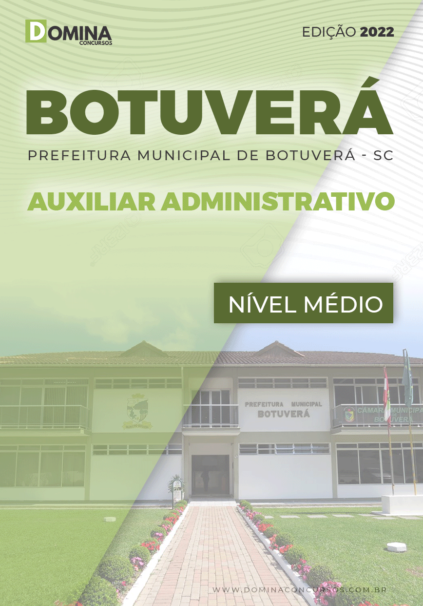 Apostila Pref Botuverá SC 2022 Auxiliar Administrativo